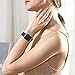 LOVLEOP Bands Compatible with Apple Watch Band 38mm 40mm 44mm 42mm, Top Grain Leather Strap for iWatch Series 5 Series 4 Series 3 Series 2 Series 1 (Black+Rose Gold Connector, 38mm 40mm)