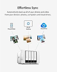 TERRAMASTER F4-210 4-Bay NAS 2GB RAM Quad Core