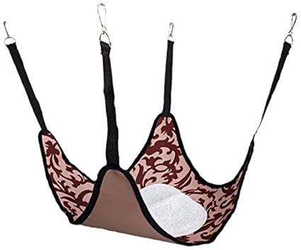 Little Friends Plain Hammock with Fleece Centre, Damask Brown