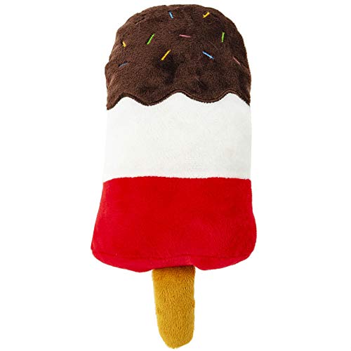 Giftable World Pet Plush Pet Toy Fruits, Cupcakes, Ice Creams, Mug with Squeaker Dog Chew Toy