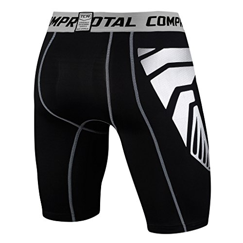 TCA Men's SuperThermal Compression Base Layer Thermal Under Shorts Black Space Grey - View #9