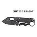 BELK #1 Thin Card Knife Carbon Black Miniature Hobby Craft Folding Knives with 1mm(0.039In) Depth, 1.5in Length Blade for School & Home & Office Routine