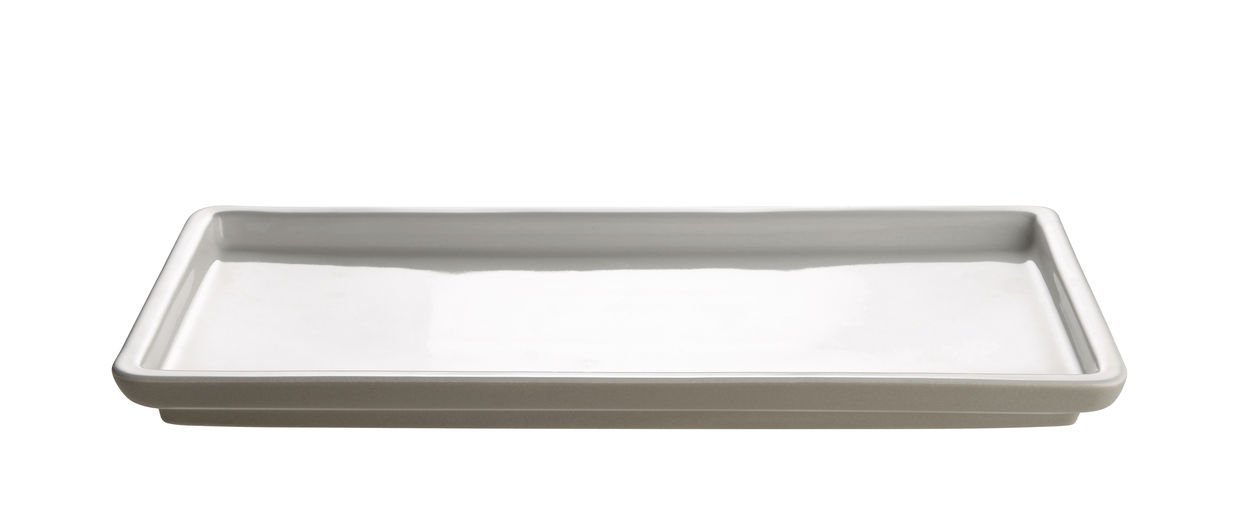 Alessi DC03/22SLG Tonale Serving Plate, Stoneware, Light Grey