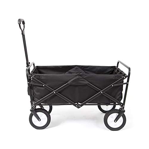 Mac Sports WTC-145 Collapsible Outdoor Folding Wagon, Black (Certified Refurbished)