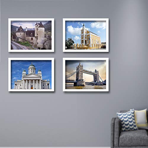 KAOIKO 11x17 Frame White Solid Wood Wall Picture Poster Photo frames (1