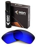 Polarized Ikon Iridium Replacement Lenses for Oakley Turbine Sunglasses - Deep Blue Mirror