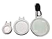 Pacific Office Solutions LED Magnifying Glass Set- Handheld 2.5X, 5X and 16X Power- Great for reading, seniors, hobbies, antiques