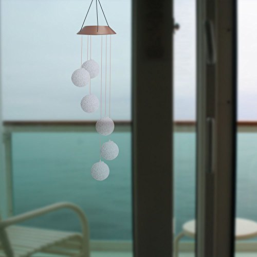 image for Joynic Solar Wind Chime – Waterproof LED Color – Changing Light Po
