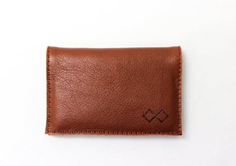 Infinity Wallet- Men's Premium Leather Bifold Minimalist Wallet (Cognac)