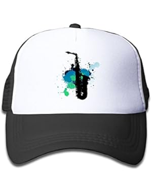 Saxophone Baby Boys AdjustableTrucker Visor Cap Cute Hat