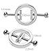 FST Stainless Steel Nipple Clamps Round Adjustable Nipple Clamp Set Body Restraints Female SM Sex Toy