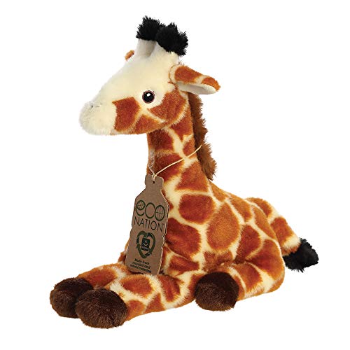 Aurora World Aurora, 35004, Eco Nation, Giraffe, 20cm, Plüschtier, Braun & Weiß – Bild 4