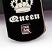 Uloveido A Pair of Her Queen Lesbian Pride Necklaces Set for Women with Pink Cubic Zirconia, Dog Tag, Black Titanium Stainless Steel Couple Necklaces with Charm Pendant SN126