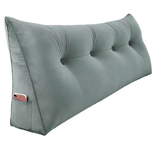 WOWMAX Large Bolster Triangular Headboard Backrest Positioning Support