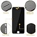 HTECHY Compatible with iPhone 5S Screen Replacement Black Display Touch Screen LCD Digitizer Assembly with Repair Tools Kit Screen Protector