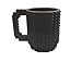 MAINROOM STUDIOS 12oz Do It Yourself Buildable Brick Block Coffee and Tea Mug (Gray)
