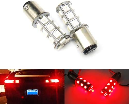 2x Red 566 P21/4W 1122 BAZ15d Bayonet Bulb LED Side Indicator Signal Rear Fog Tail Stop Brake Light