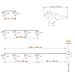 LEVIITEC Reindeer Garden Decorations Lights, Solar Outdoor String Lights with Light Sensor 30 LED 19.7ft 8 Modes for Holiday Party Outdoor Decorations Waterproof Multicolor