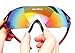 WOLFBIKE UV400 Cycling Glasses Mountain Bike MTB Sunglasses Eyewear - ONE Lens (New Black red)