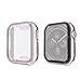 amBand Compatible for Apple Watch Series 4 Screen Protector 44mm, Full Cover TPU Case Bumper Compatible for iWatch Series 4 Rose Gold