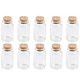 DOITOOL 10pcs Clear Empty High Borosilicate Glass
