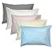 TODDLER PILLOW CASE Cover PINK - 100% Natural PREMIUM Cotton Percale 400 Thread Count Sateen Weave 14in x 20.5in