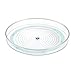 mDesign Plastic Lazy Susan Turntable Food Storage Container for Cabinets, Pantry, Refrigerator, Countertops - Spinning Organizer for Spices, Condiments, Baking Supplies - 9