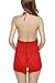 Avidlove Women Lingerie Lace Bodysuit Mesh Babydoll Halter Outfits