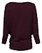 Womens Casual Scoop Neck Dolman Drape 3/4 Sleeve Jersey Knit Maternity Tunic Top