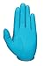 Callaway Golf 2017 Women's OptiColor Leather Glove, Aqua, Medium, Worn on Right Hand