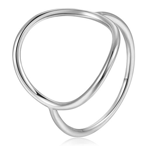 Lemon Grass Gold Vermeil Open Circle Ring in Sterling Silver Size 6