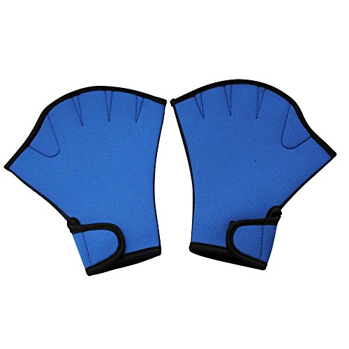 Buy Fingerless bed Swim Gloves/Water Resistance Training Fitness