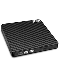 Wsky USB 3.0 External CD DVD Drive, CD/DVD-RW Drive, CD-RW Rewriter Burner Super Drive For High Speed Data Transfer Laptop Notebook PC Desktop Support Windows/ Vista/7/8.1/10, Mac OSX