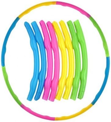 Portable Slot Together Hula Hoop Adjustable Adult Child Sports Aerobics - Adjusts to make three hoop sizes Highly portable