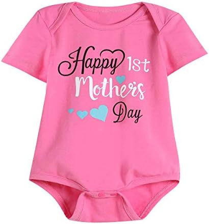 3PCS Happy Father's Day Baby Boys Girls Short Sleeve Romper Funny Pants with Hat