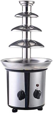 4 Tiers Stainless Steel Hot New Luxury Chocolate Fondue Fountain Commercial New