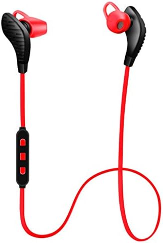Bluetooth Headphones,EarTime Lightweight Wireless V4.1 Sport Stereo In-Ear Noise Cancelling Earphone for iPhone 7 Samsung Galaxy S7 LG and Android Phones (Red)