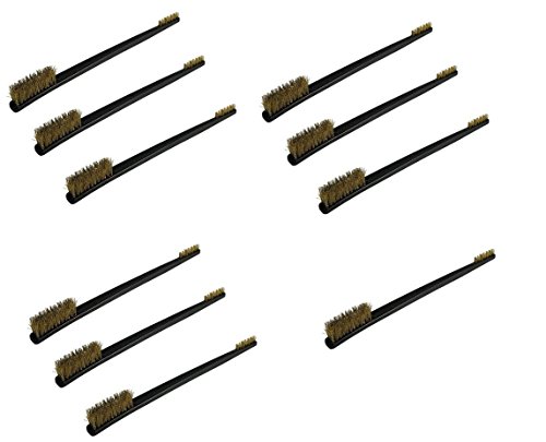 Double Ended Brass Brushes TEN (10) Pieces Excellent Quality 7