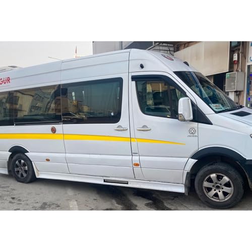 Oneway Satz Radlaufleisten kompatibel mit Mercedes Sprinter W906 Facelift 2014-2018 - Version 2 - Mattschwarz