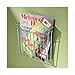 iDesign Classico Metal Wall Mount Magazine Rack, Newspaper and Book Holder for Bathroom, Office, Bedroom, Den, 10.5