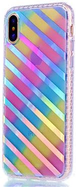 For Case Cover Plating Glow in the Dark Back Cover Case Lines / Waves Soft TPU for Apple iPhone 8 iPhone 7 Plus iPhone 7 iPhone 6s Plus ( Compatible Models : IPhone X )