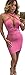 Mojessy Women's Sexy Multi Wear Bodycon Bandage Tank Midi Party Dress Clubwear Small Pink
