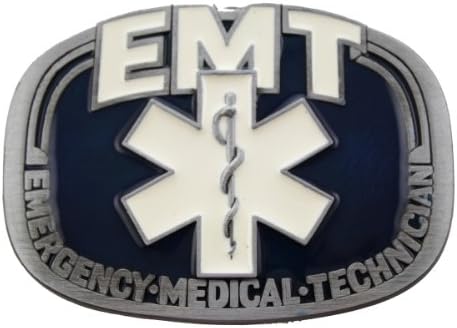 Hogar Zinic Alloy Fire Belt Buckle Emergency Medical Technician EMT Buckles Color White