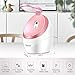 Nano Mist Face Steamer - Warm Mist Spa Facial Steamer Sprayer with LED Makeup Mirror - Home Sauna Humidifier Deep Moisturizing - Blackhead Remove Pores Cleanse (Pink)
