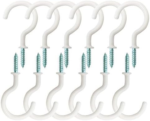 Amazon Com Alamic Ceiling Hooks 2 Inches Planter Hooks Screw In