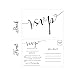 Hadley Designs 50 Blank RSVP Cards, Postcards No Envelopes Needed, Response Card, RSVP for Wedding, Rehearsal Dinner, Baby, Bridal Shower, Birthday, Engagement, Bachelorette Party Invitations