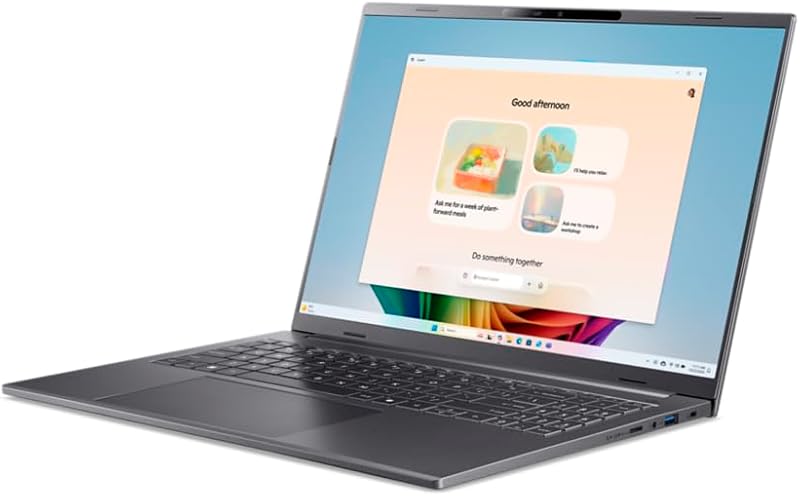 Aspire 16 AI Copilot+ PC, Portátil 16", Core Ultra 7, 32GB RAM, 512GB SSD