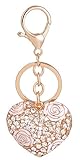 Giftale Heart Handbag Charms Accessories Purse Keychain for Women,#41820B