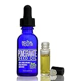 Pomegranate Seed Oil, 100% Pure & Organic Cold Pressed Carrier Oil- Anti-Aging, Nourishes & Hydrates Hair, Skin, & Nails, & Anti-Inflammatory- Free Bonus Roller Bottle Included by by Revital Youth