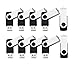 areFlash 10Pcs USB 2.0 Flash Drive Memory Stick Fold Storage New Design Easy to Carry (4GB, Black)